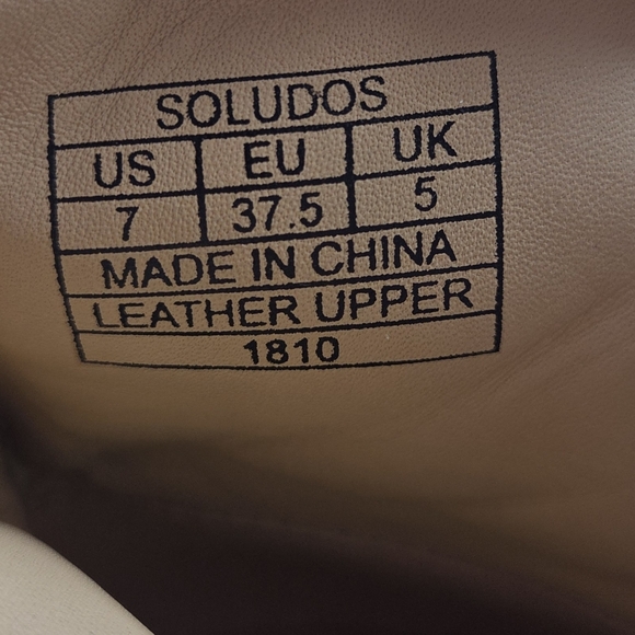 Soludos Midheel Venetian Tan Suede Leather Size 7 - Picture 10 of 10